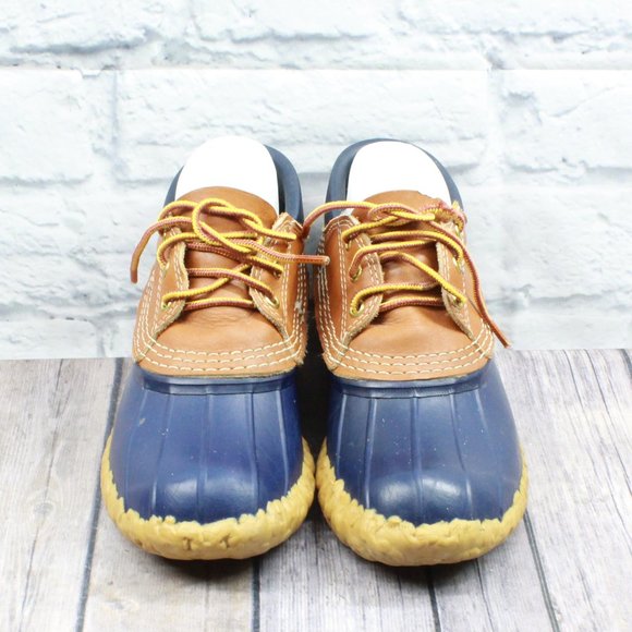 LL BEAN Low Top Hunting Rain Duck Boots Size 7 - Picture 6 of 10